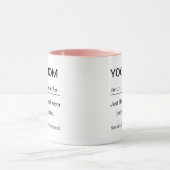 Personalisierte Yoga-Mutter-Definition Tasse (Zentrum)
