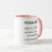 Personalisierte Yoga-Mutter-Definition Tasse (VorderseiteRechts)