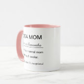 Personalisierte Yoga-Mutter-Definition Tasse (Vorderseite Links)