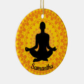Personalisierte Yoga-Ornament Keramik Ornament (Rechts)