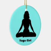 Personalisierte Yoga-Ornament Keramikornament (Rechts)