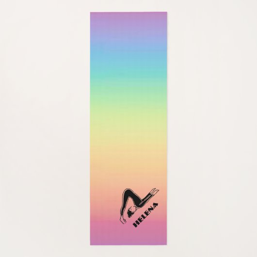 Personalisierte Yoga Pilates Matten (Rückseite)