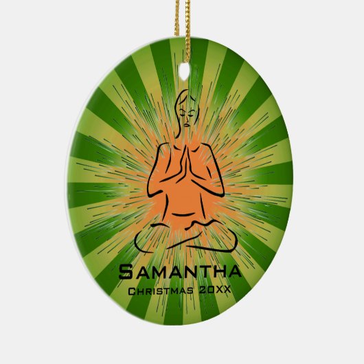 Personalisierte Yoga Pose Ornament (Rechts)