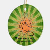 Personalisierte Yoga Pose Ornament (Links)