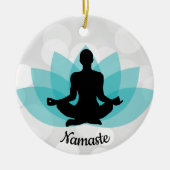 Personalisierte Yoga Pose Ornament (Vorne)
