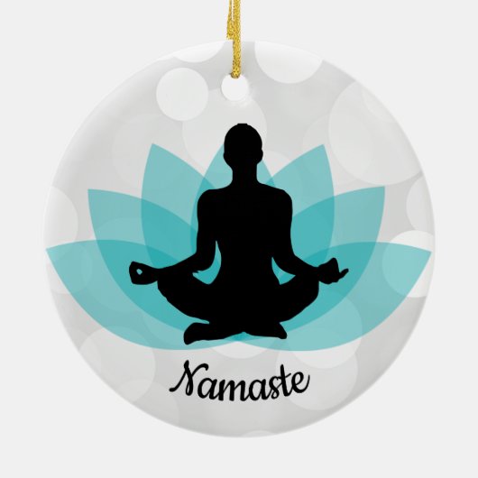 Personalisierte Yoga Pose Ornament (Hinten)