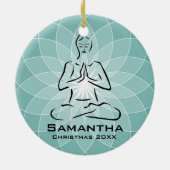 Personalisierte Yoga Pose Ornament (Hinten)