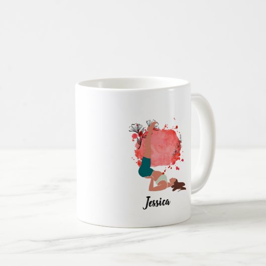 Personalisierte Yoga-Tasse, Tasse zu inspirierende (VorderseiteRechts)