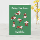 Personalisierte Yoga Weihnachten Karte (Gelbe Blume)