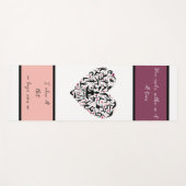 Personalisierte Yogamatte mit Herz & Wunschtext (Vorderseite (Horizontal))