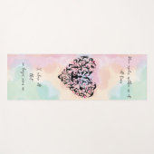 Personalisierte Yogamatte mit Herz & Wunschtext (Vorderseite (Horizontal))