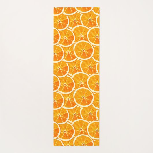 Personalisierte Yogamatze mit Orangenzitrus Yogamatte (Rückseite)