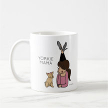 Personalisierte Yorkie-Mama-Kaffee-Tasse
