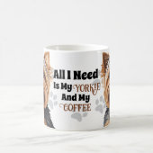 Personalisierte Yorkie Mama, Yorkie Vater, Yorkie  Kaffeetasse (Mittel)