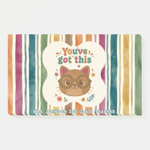 Personalisierte You've Got This Katzen-Post-it® No Post-it Klebezettel