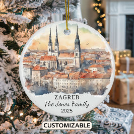 Personalisierte Zagreber Ornamente, Kroatien Gesch Keramik Ornament