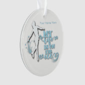 Personalisierte Zahl Skater-Verzierung Ornament (Vorderseite)