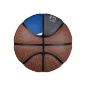 Personalisierte Zahlenätzung für Blaugelb-Gold Mini Basketball (Rechts)