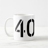 Personalisierte Zahlengeschenke | Anpassbare Numme Kaffeetasse (Links)