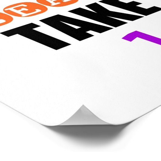 Personalisierte Zahlenspinne Halloween Bitte nehme Poster (Ecke)