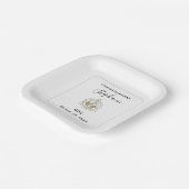 Personalisierte Zahnarztschule Caduceus Abschluss Pappteller (Gewinkelt)