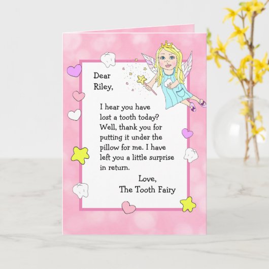 Personalisierte Zahnfleischkarte Karte (Gelbe Blume)