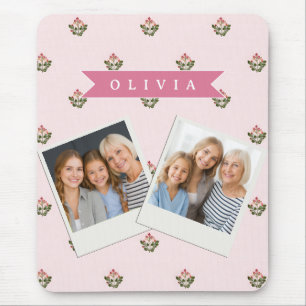 Personalisierte Zarte Botanische Florale Romantisc Mousepad