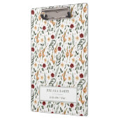 Personalisierte zarte Flora Klemmbrett (Links)