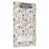 Personalisierte zarte Flora Klemmbrett (Rechts)
