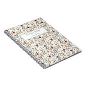 Personalisierte zarte Flora Notizblock (Rechte Seite)