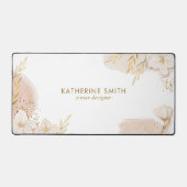 Personalisierte zarte Flora Schreibtischunterlage (Vorderseite)