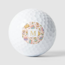 Personalisierte Zauberbücher Mädchen Rosa Schule Golfball