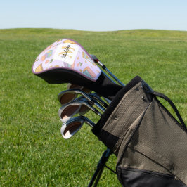 Personalisierte Zauberbücher Mädchen Schule Lila Golf Headcover