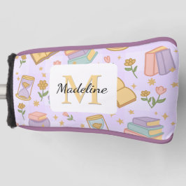 Personalisierte Zauberbücher Mädchen Schule Lila Golf Headcover