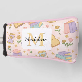 Personalisierte Zauberbücher Mädchen Schule Rosa Golf Headcover