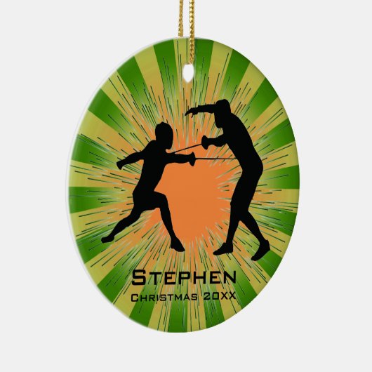 Personalisierte Zaunanlage Keramik Ornament (Rechts)