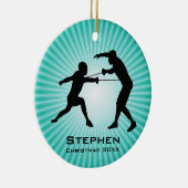 Personalisierte Zaunanlage Keramik Ornament (Rechts)