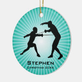 Personalisierte Zaunanlage Keramik Ornament (Links)