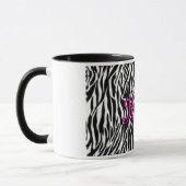 Personalisierte Zebra-Druck-Kaffee-Tasse für sie Tasse (Links)