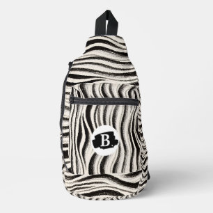 Personalisierte Zebra Stripe Drucktasche Crossbody Bag