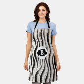 Personalisierte Zebra Stripe Schürze (Getragen)