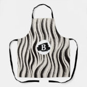 Personalisierte Zebra Stripe Schürze (Vorderseite)
