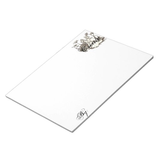 Personalisierte Zeichnung Notizblock (angewinkelt)