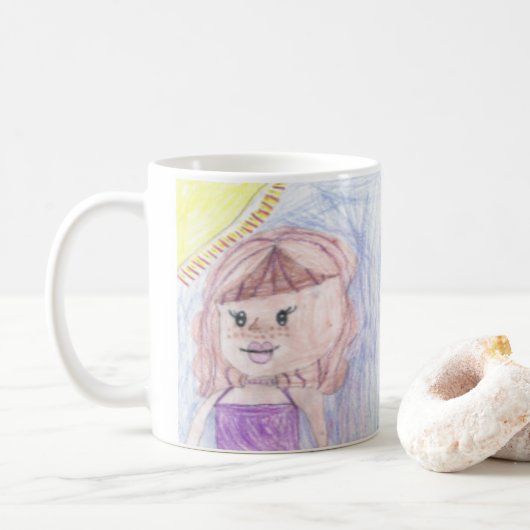 Personalisierte Zeichnungen unterlegen diese niedl Kaffeetasse (Mit Donut)