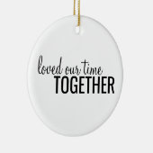 Personalisierte Zeit 2021 Keramik Ornament (Rechts)