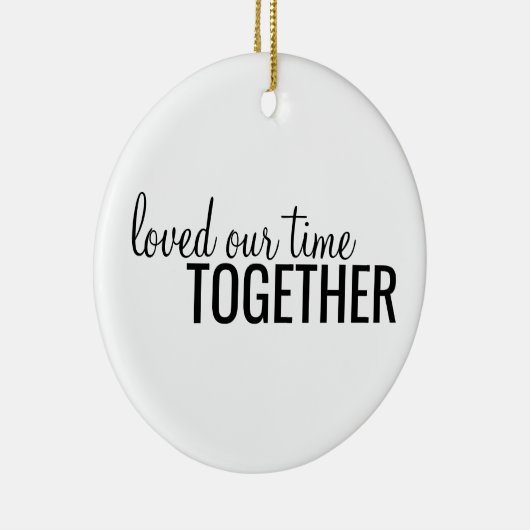 Personalisierte Zeit 2021 Keramik Ornament (Rechts)