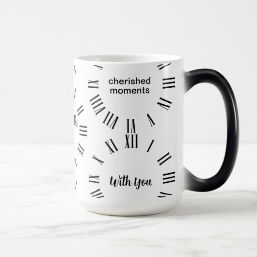 Personalisierte Zeit mit Ihnen Uhr Tasse der Kunst (Rechts)