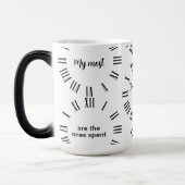 Personalisierte Zeit mit Ihnen Uhr Tasse der Kunst (Links)