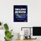 Personalisierte ZEIT UND SPACE Familienkomposition Poster (Heimbüro)