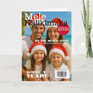 Personalisierte Zeitschriftencover Mele Kalikimaka Feiertagskarte
